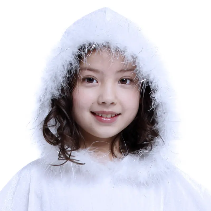 Halloween Black White Cloak Costumes Boys Girls Cotton Festival Clothing Poncho Funny Cosplay Clothes Ghostes Costume Cape