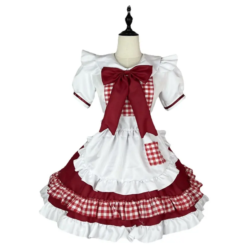 Restaurant Maid Cute Maid Lolita Maid Outfit Sexy Japanese Niche Cosplay Maid Uniform Dress Dirt Resistant Plus Size Comfortable