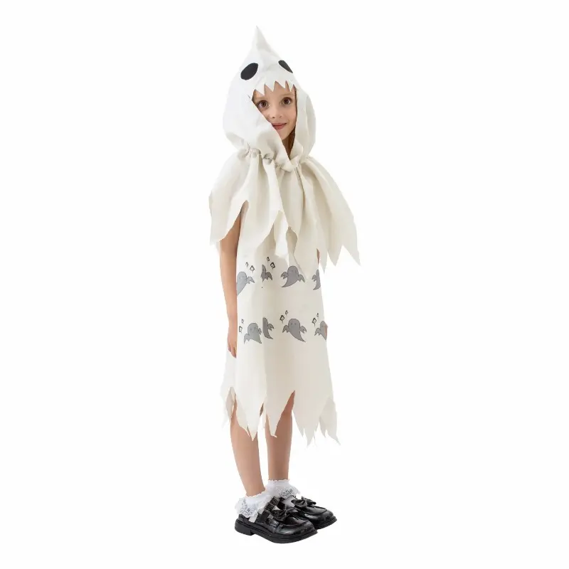 Kids Boys Girls Cute White Ghosts Demons Role Play Costumes Kids Costume Shows Halloween Theme Party Terror Halloween Costume