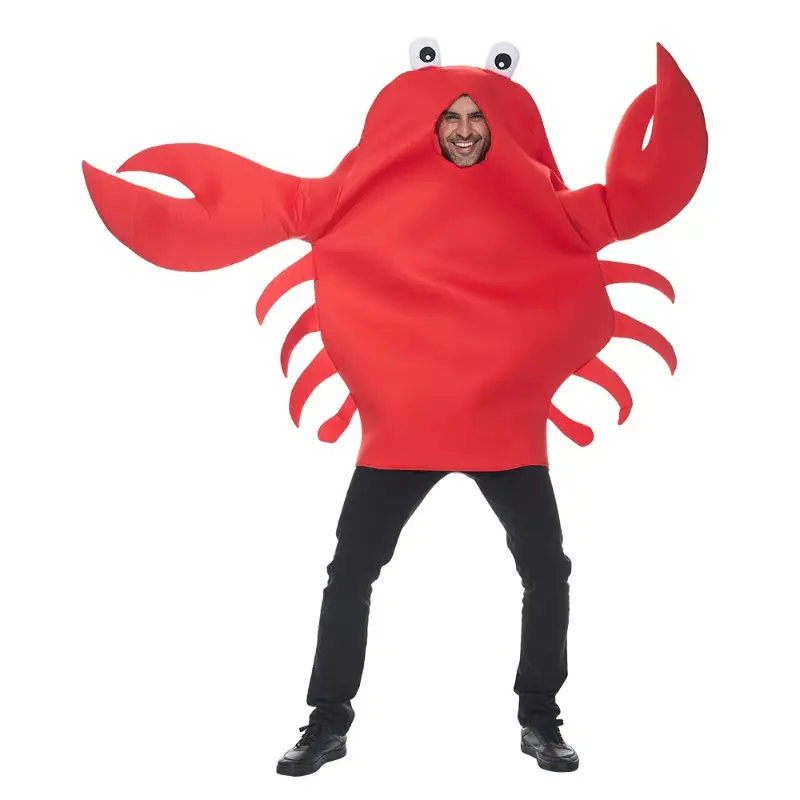 Marine Creatures Lobster Soldiers Crab Generals Cosplay Costumes Red Crabs Crayfish Halloween Parties Funny Performance Costumes