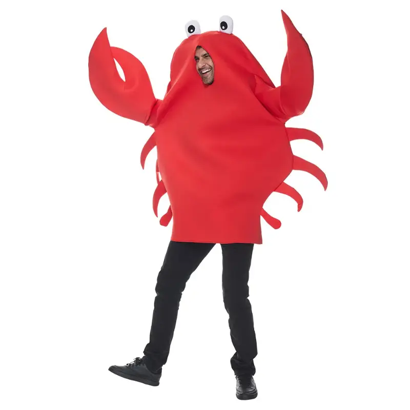 Marine Creatures Lobster Soldiers Crab Generals Cosplay Costumes Red Crabs Crayfish Halloween Parties Funny Performance Costumes
