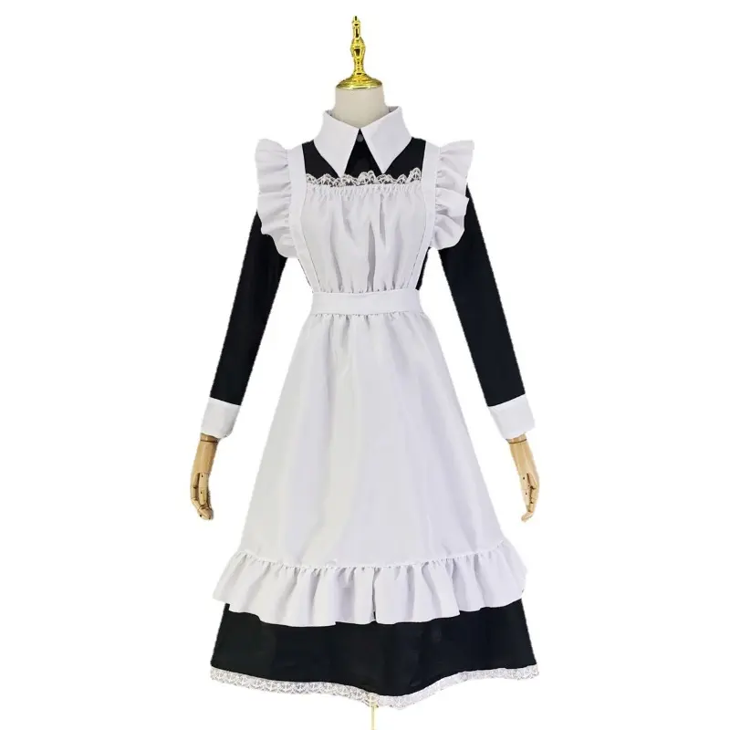 Traditional Maid Long Dress Maid Costume Fake Girl British Butler Cosplay Japanese Uniform Cute Dress Multiple Styles