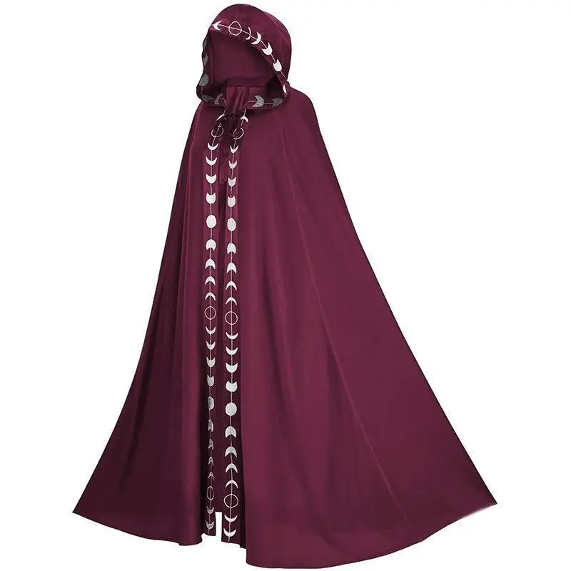 Lace Hooded Cloak Cloak Shawl Medieval Renaissance Halloween COS Performance Costume Cosplay Costumes Party Cape