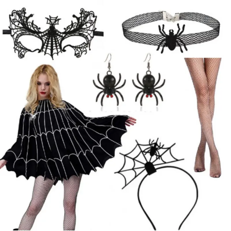 Halloween Witch Accessories Set Enchanting Party Costume Props Perfect For Witch Cosplay Makeup Halloween Witch Hair Accessory