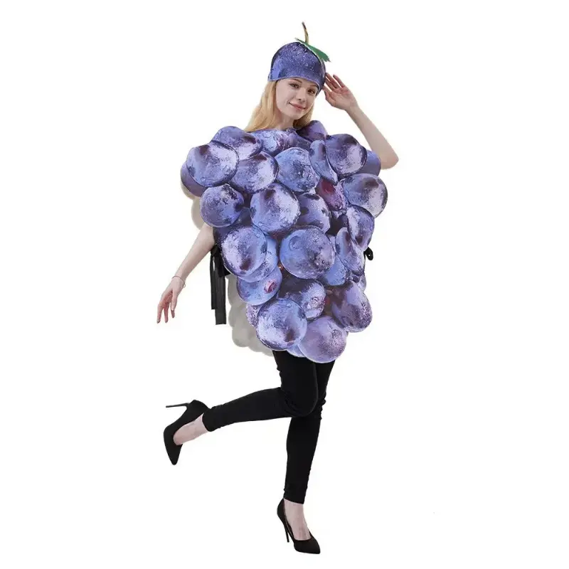 Halloween Adult Funny Cosplay Fruit Vegetable Costume Banana Carnival Dress Up Outfit Couple Party Purim Fancy Dress Stage Show