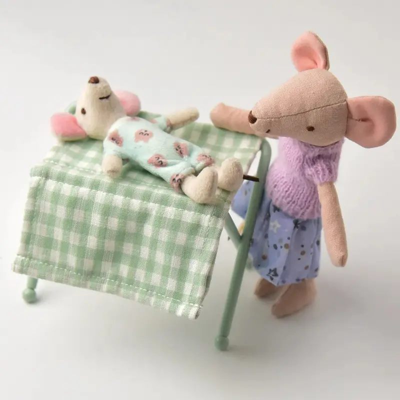 Miniature Simulation Furniture Metal Baby Changing Table for Bjd Ob11 doll house
