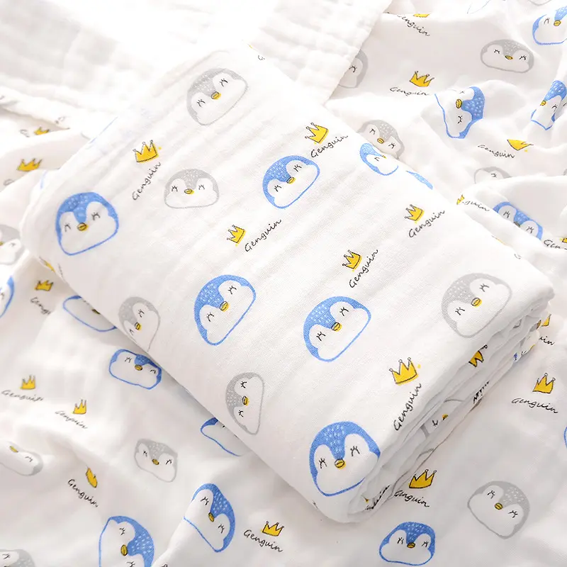 6 Layer Baby Swaddles Soft Newborn Blankets Bath Gauze Infant Wrap Sleepsack Stroller Cover Play Mat Bath Brushes