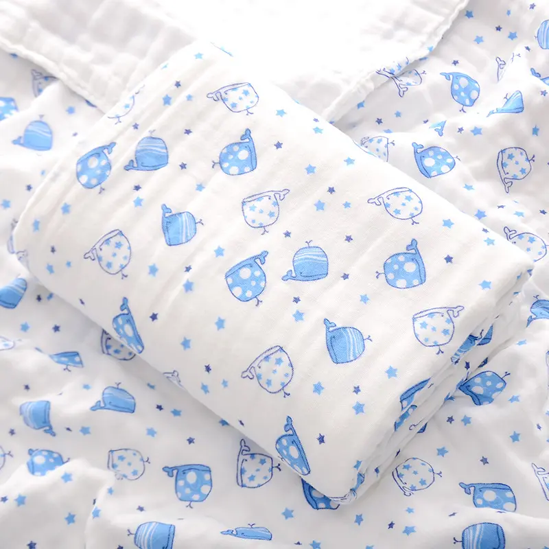 6 Layer Baby Swaddles Soft Newborn Blankets Bath Gauze Infant Wrap Sleepsack Stroller Cover Play Mat Bath Brushes