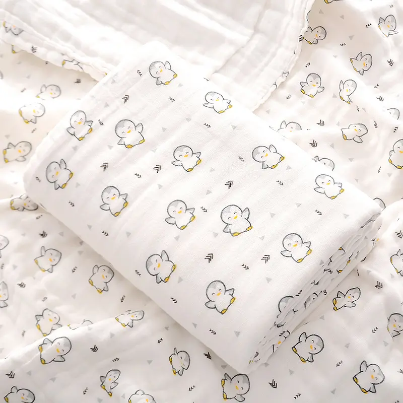 6 Layer Baby Swaddles Soft Newborn Blankets Bath Gauze Infant Wrap Sleepsack Stroller Cover Play Mat Bath Brushes