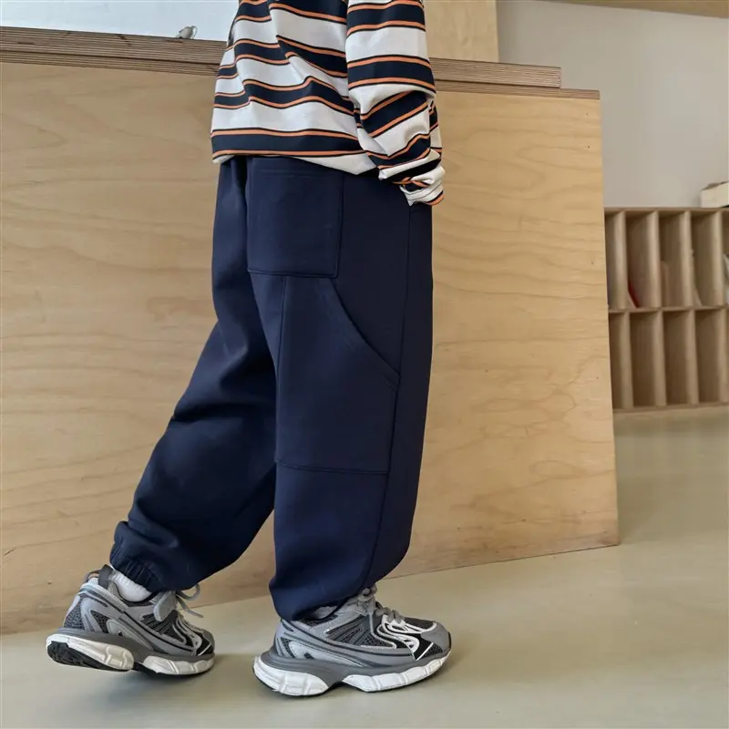 Spring Kids Solid Sweatpants Thin Loose Trousers Young Child Clothing Autumn Jogger Girls Casual Sports Pants New Trousers Boy
