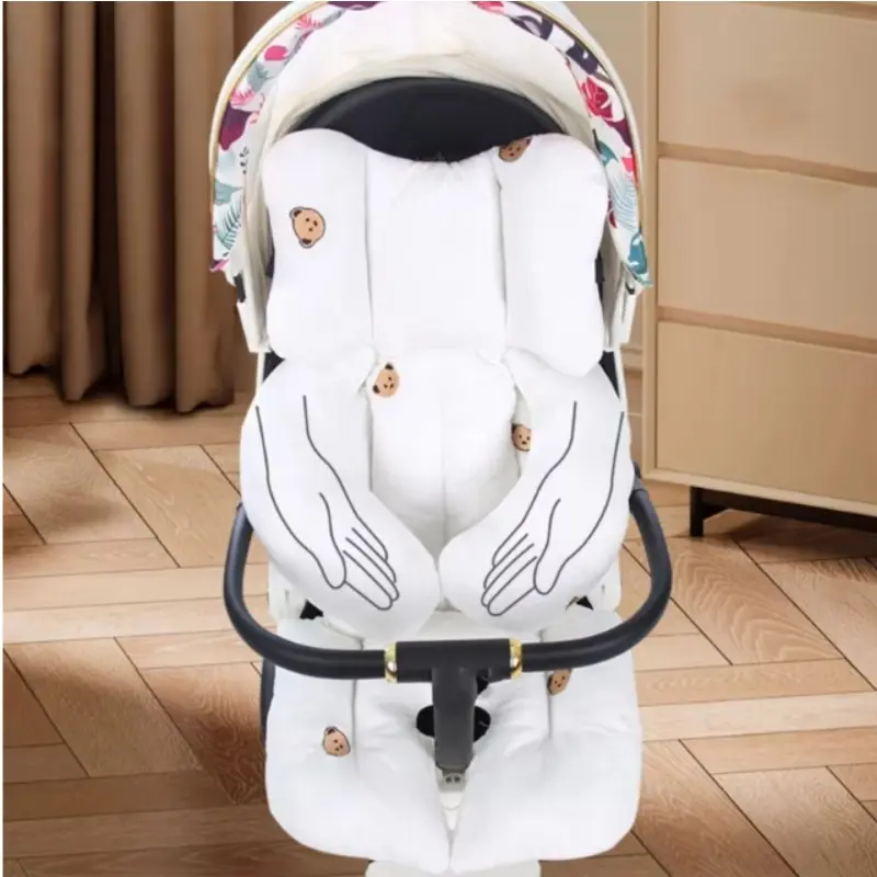 New Baby Stroller Baby Cotton Cushion Autumn and Winter Thick Baby Cotton Pad Baby Stroller Accessories Cotton Pad Stroller
