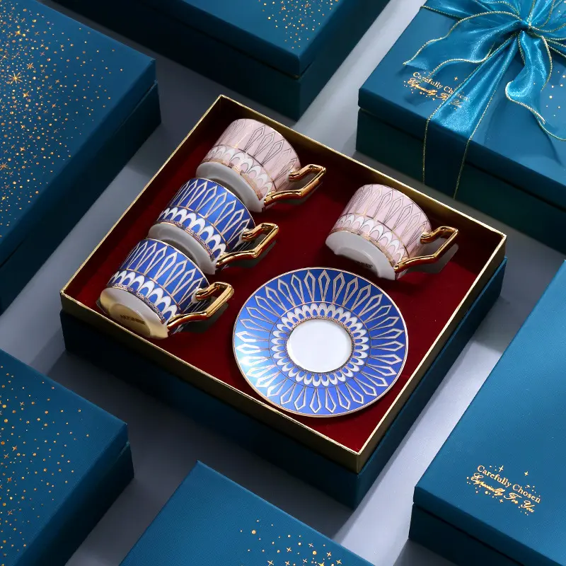 Lazy Ceremony Tea Set Luxury Coffeeware Pot Bowl Cup Tea Set European Living Room Service Dining Home Decorationgs