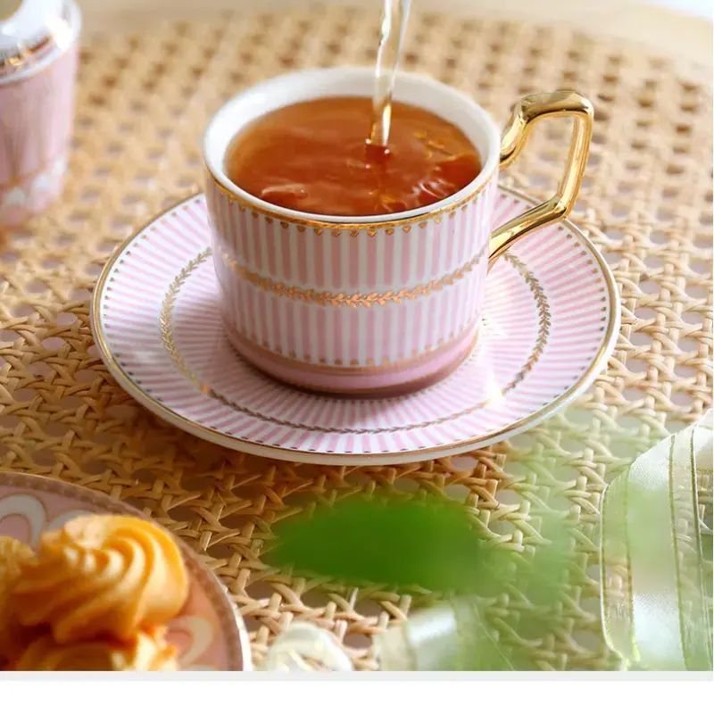 Lazy Ceremony Tea Set Luxury Coffeeware Pot Bowl Cup Tea Set European Living Room Service Dining Home Decorationgs