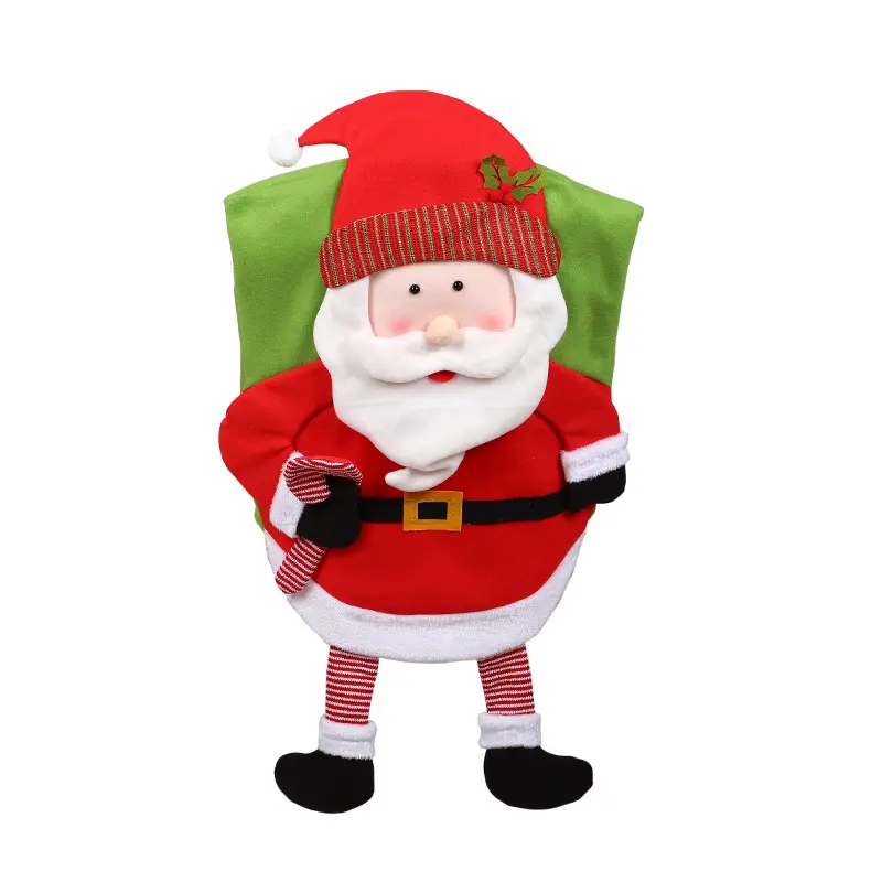 New Christmas Decorative Chair Cover Santa Claus Chair Cover Creative Restaurant Chair Backrest Set Accessories