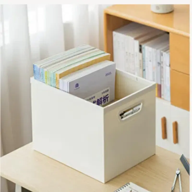 Storage Box File Folder Organiser Box for Magazine Plastic Filing Storage Box with Handle File Folder Organiser Box for Magazine
