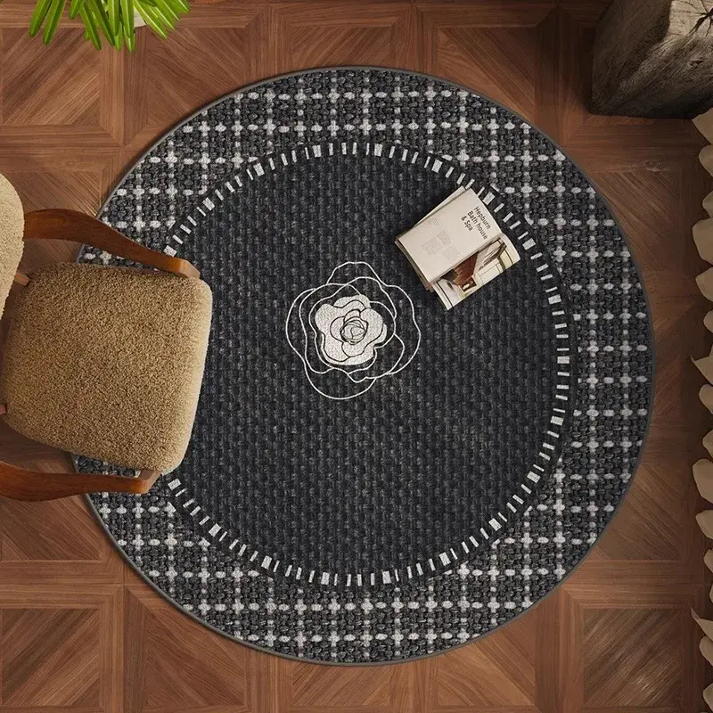 Round Modern Carpet Sofa Coffee Table Blanket Living Room Large Area Decorative Plush Carpet Fluffy Soft Thick Mat Rug