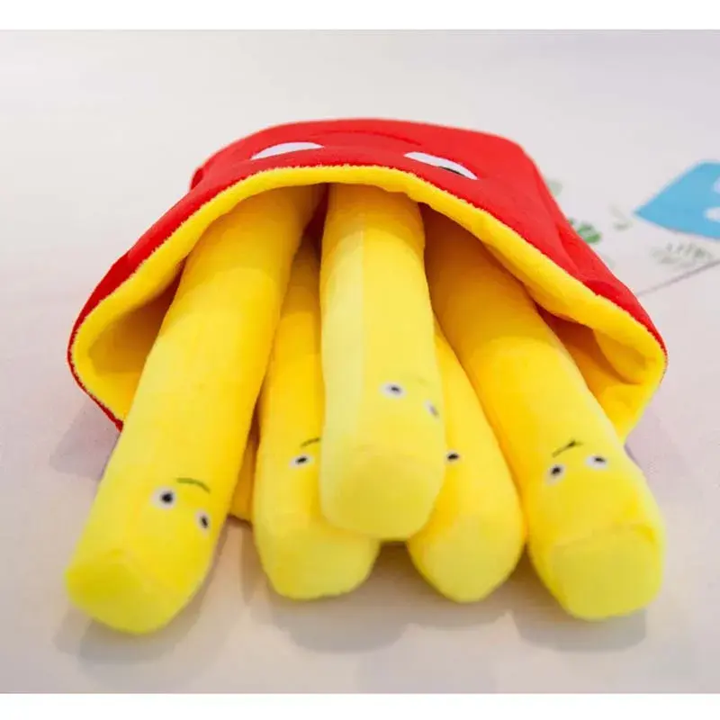 Creative Sofa Pillow Simulation Food Fries Pillow Pizza Plush Toys Kids Dolls Birthday Gift Present Children Toy Soft Cushion