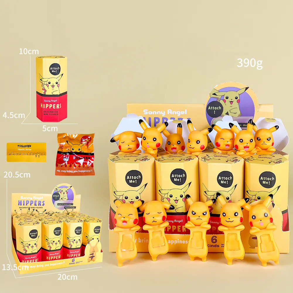 Hot Surprise Pikachu Blind Box Party Angel Mysterious Blind Box Anime Figure Model Toy Christmas Customized Gifts