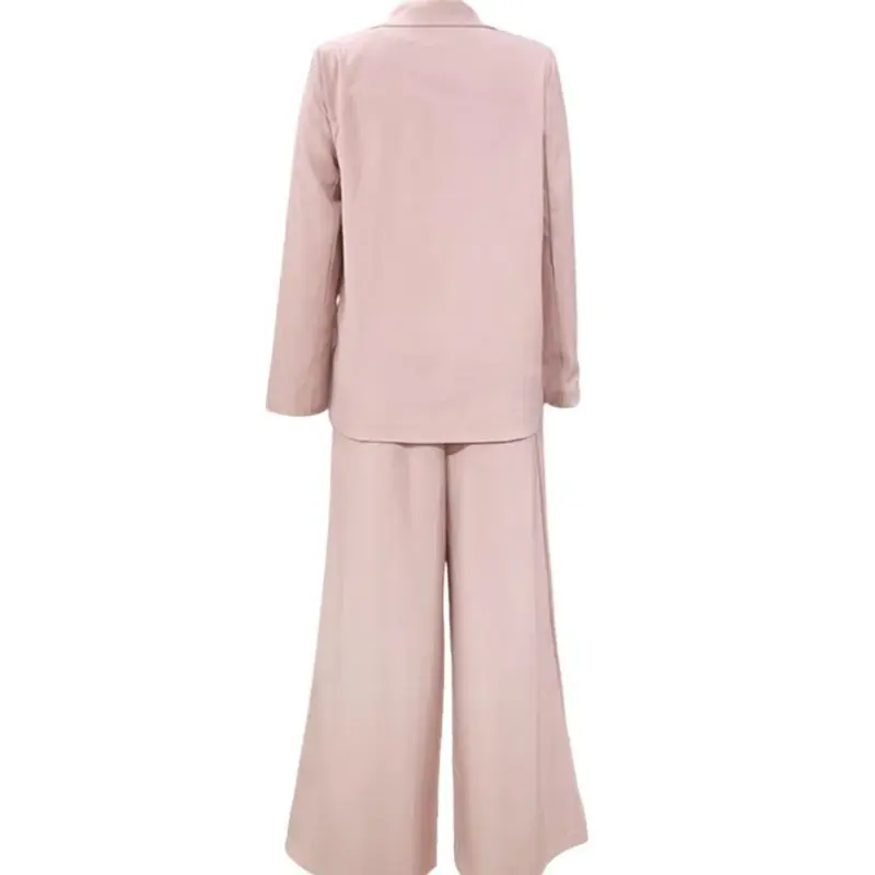 2024NEW Elegant Women Blazers Set Solid Fashion Casual Long Pants Blazer Suit Two Pieces Office Lady Loose Autumn Winter Clothes