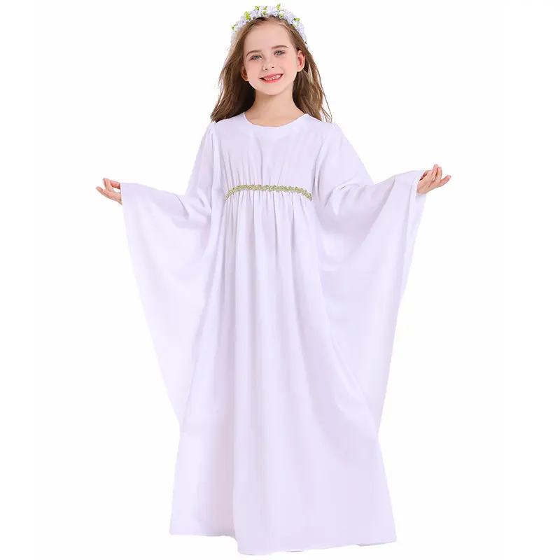 White Greek God Robe Girl's White Dress Cloak Cloak Set Angel Demon Two-color Dress Cosplay Costumes Performance Dress