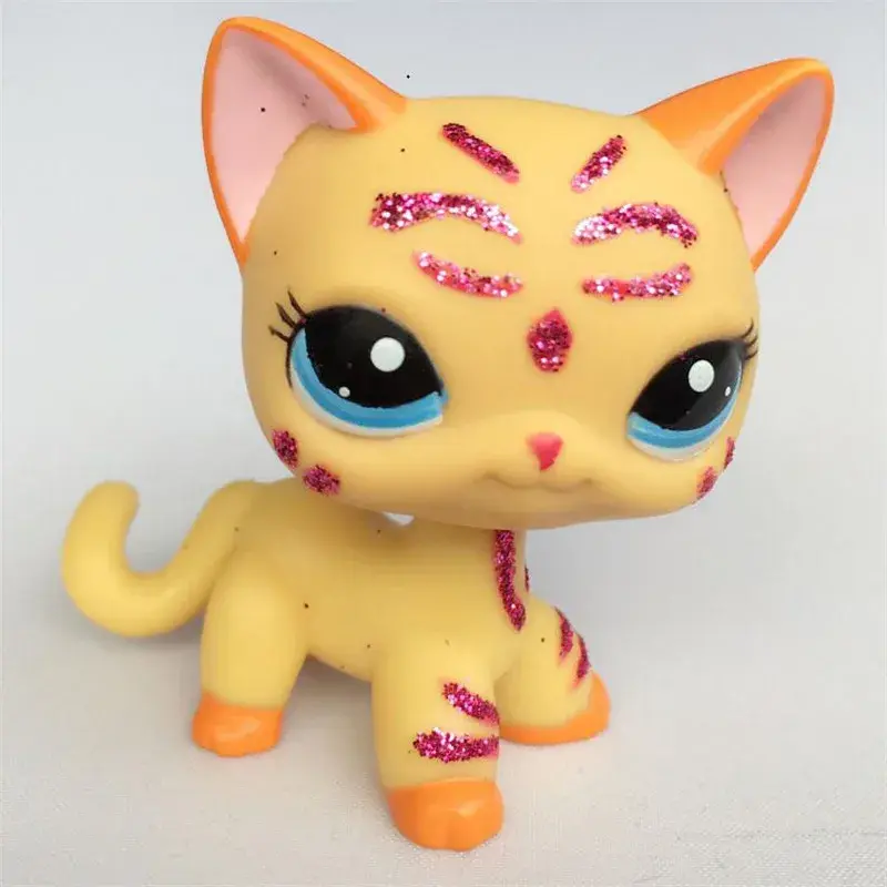 Real lps littlest pet shop Hasbro toy dog shorthair pink cat dachshund great dane black white shepherd dachshund