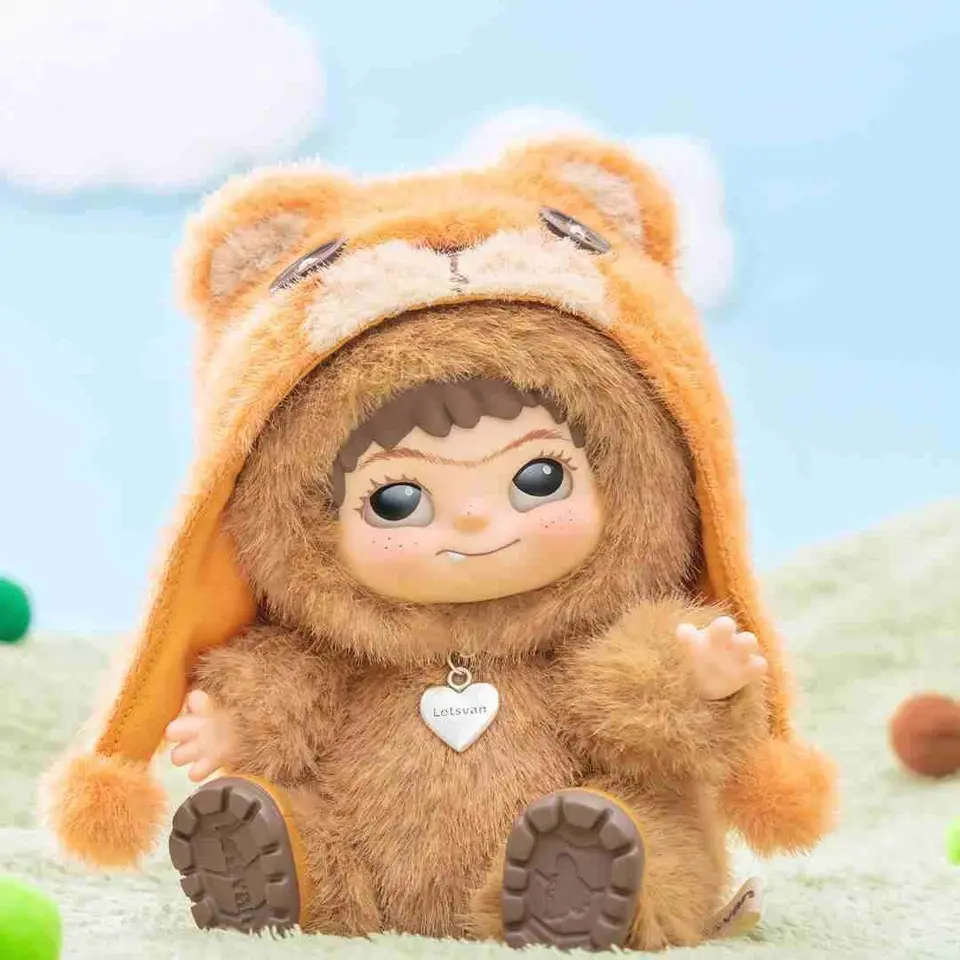 Wakuku Fuzzy Trendy Fun Party Blind Box Cute Wakuku Action Figure Mystery Box Cute Doll Bag Pendant Doll Surprise Bag Gift Toy