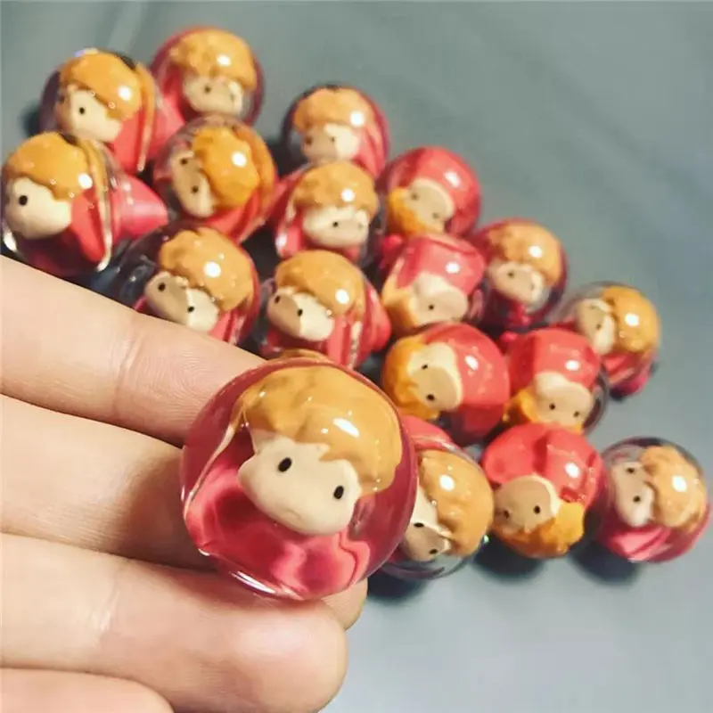 New Kawaii Mini Anime Goldfish Princess Ponyo Micro Landscape Fridge Magnets Ornaments DIY Desktop Model Decor Toys Gifts