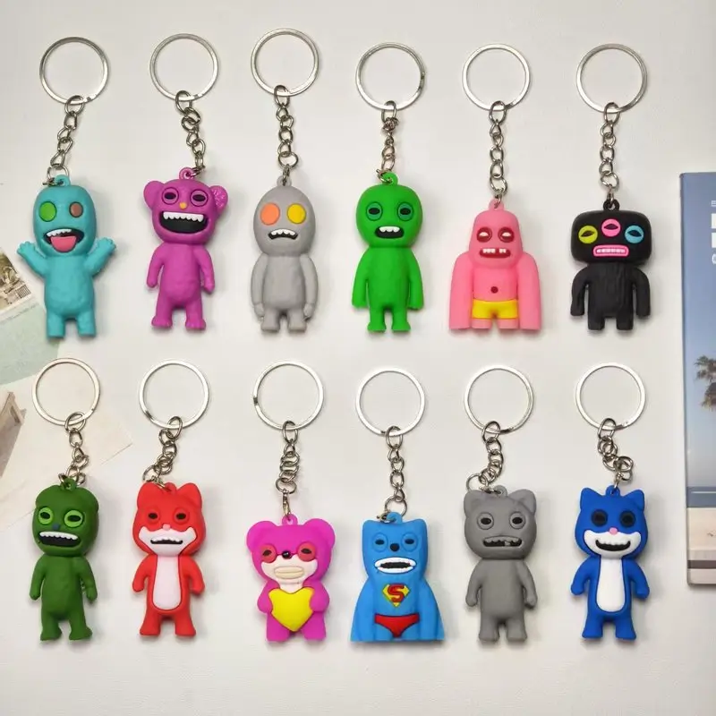 Mini Blind Box Cute Tooth Monster Collectible Figure Backpack Pendant Keychain Children's Toy Gift Trendy Blind Box Toys