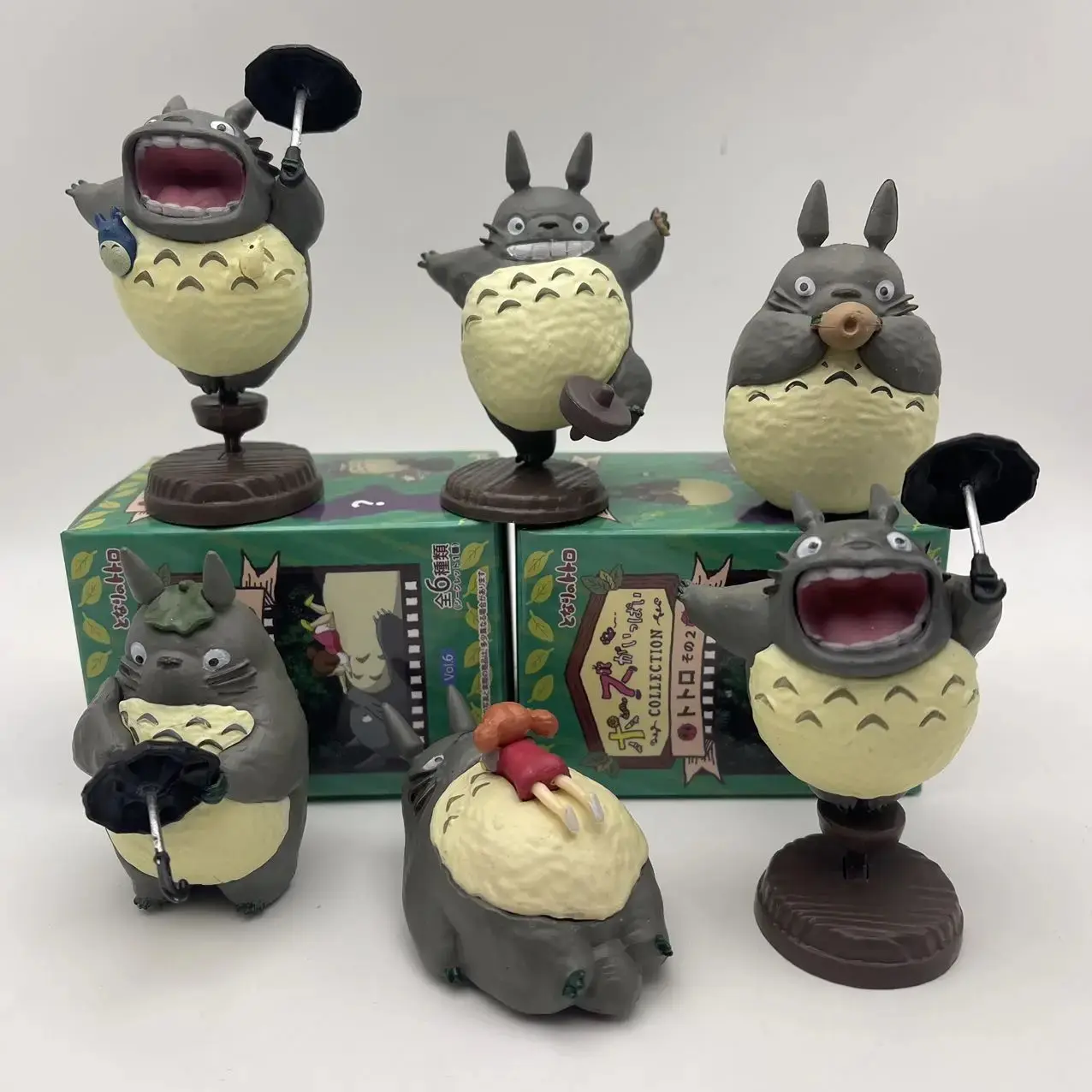 New Hayao Miyazaki Anime Peripheral Totoro Action Model Desktop Ornament Figure Doll Toy Model Decoration Birthday Gift