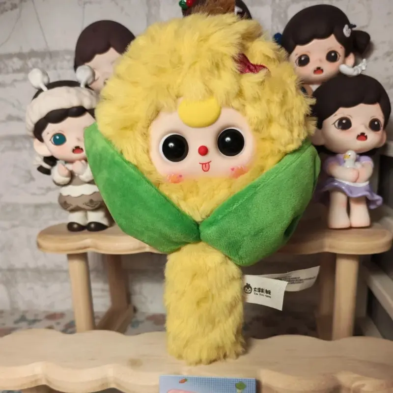 Baby three will comb your hair plush blind box cute trendy toy portable accessory desktop ornament girl comb doll birthday gift