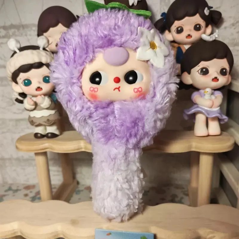 Baby three will comb your hair plush blind box cute trendy toy portable accessory desktop ornament girl comb doll birthday gift