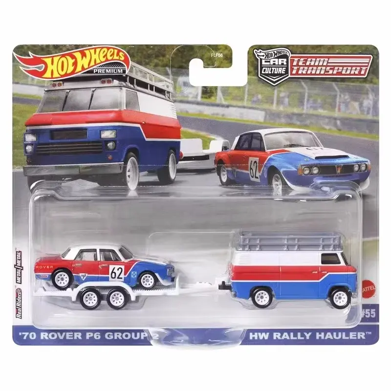 2025 Original Hot Wheels Premium Car Culture Team Transport Series Gtr Ford Car Model Collection Children Toys Birthday Gift