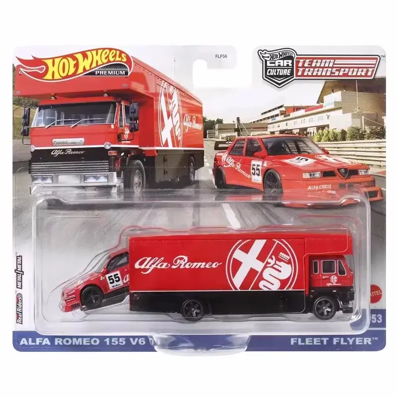 2025 Original Hot Wheels Premium Car Culture Team Transport Series Gtr Ford Car Model Collection Children Toys Birthday Gift