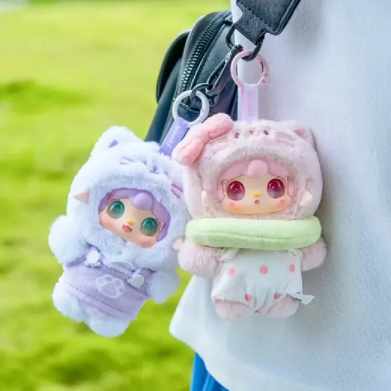 Yooki Meow Summer Party Plush Vinyl Face Doll Blind Box Cute Fashion Toy Room Decorative Backpack Pendant Surprise Gift Doll