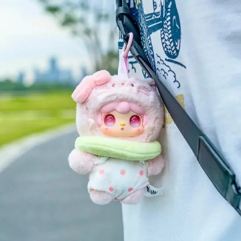 Yooki Meow Summer Party Plush Vinyl Face Doll Blind Box Cute Fashion Toy Room Decorative Backpack Pendant Surprise Gift Doll