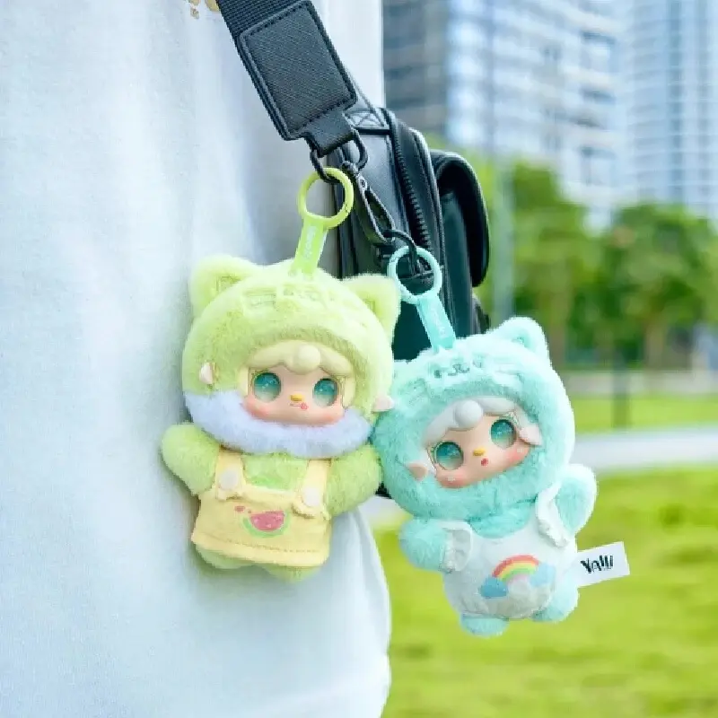 Yooki Meow Summer Party Plush Vinyl Face Doll Blind Box Cute Fashion Toy Room Decorative Backpack Pendant Surprise Gift Doll