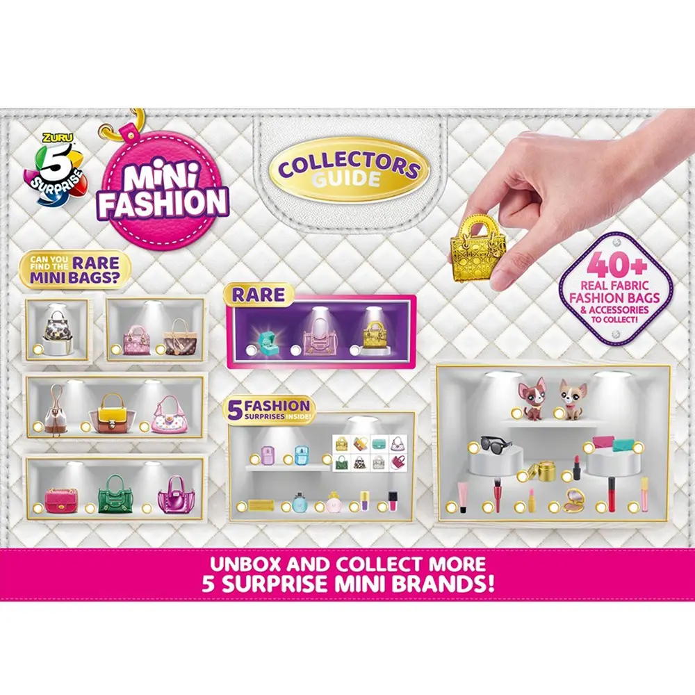 Zuru 5 Surprise Mini Brands Toys Original Miniature Toy  Mini Bags Mystery Blind Box Accessories for Dolls Fashion Bag Shoe Toys