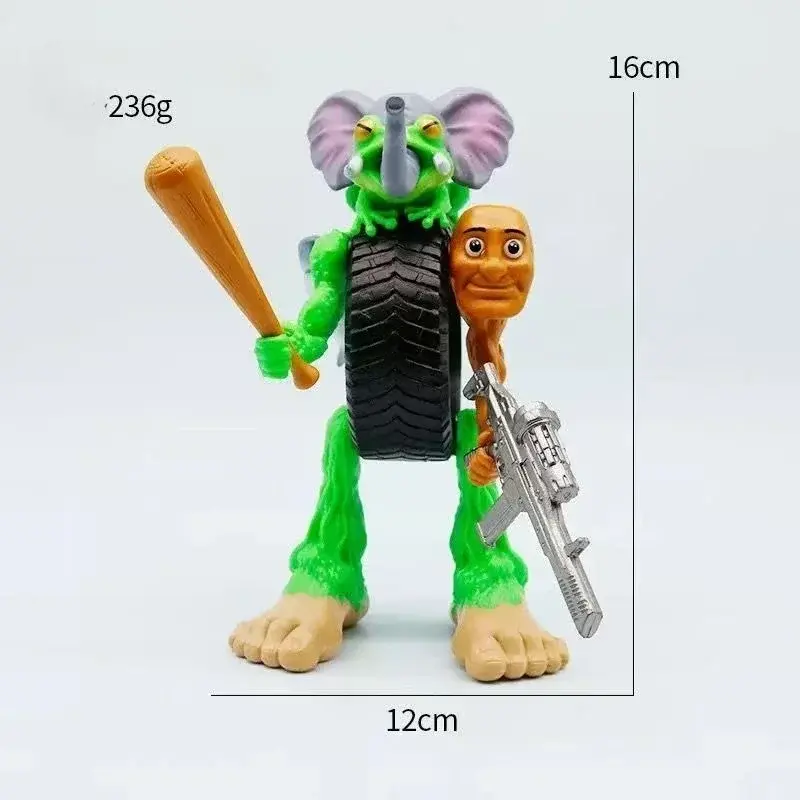 Italian Brainrot Tung Sahur Figure Toy Tralalero Tralala Figures Bombardino Crocodilo Shimpanzini Bananini Model Decor Doll Gift