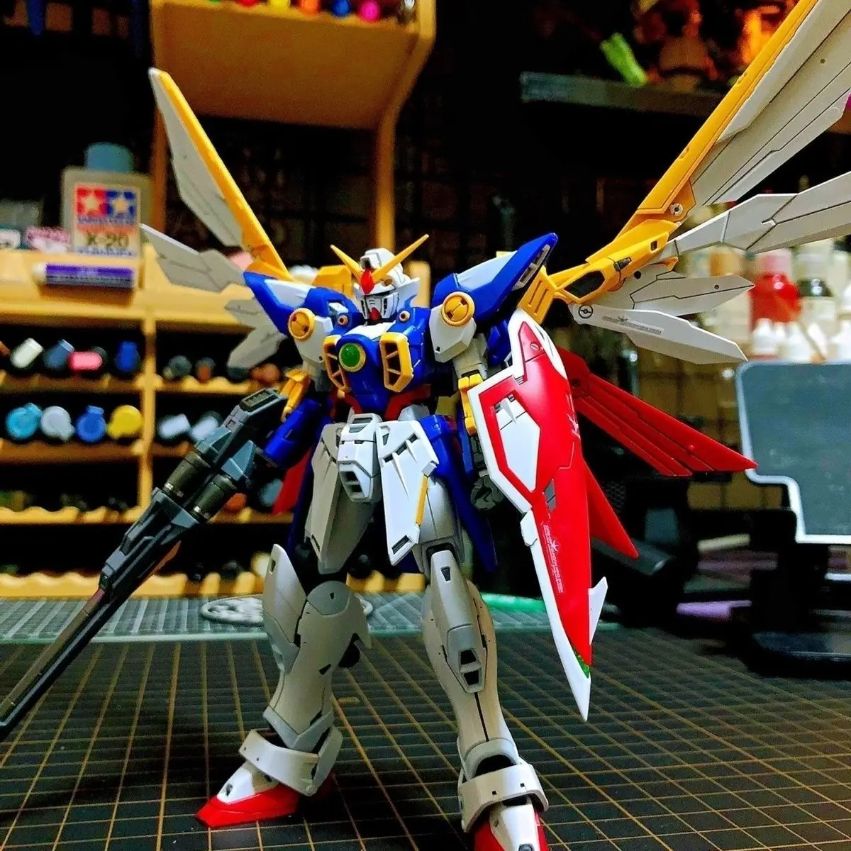 HG 1/144 Model Block Animation Wing Action Figure Assembled Model Toy Block Collection Accessories Children's Toys Gift