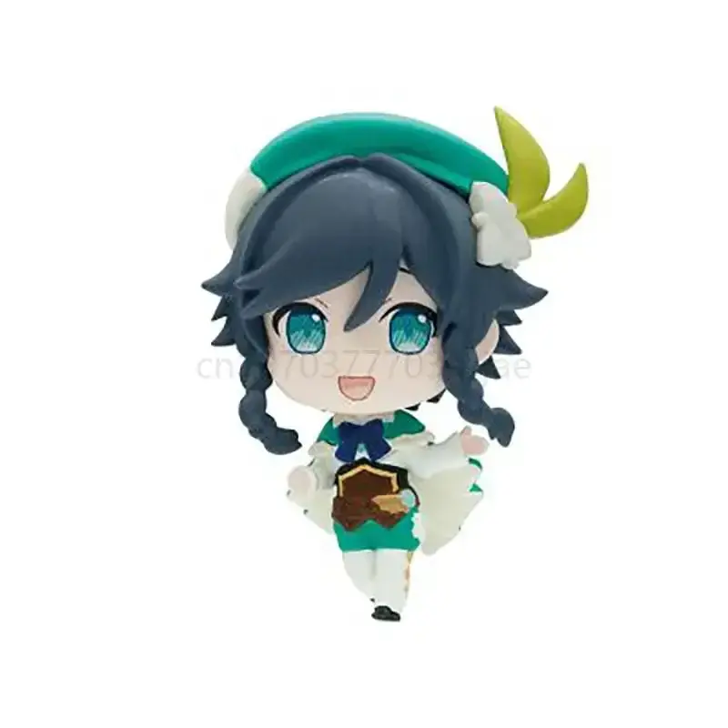 Bushiroad Original Genshin Impact Vol 1 Anime Figure Gashapon Model Set Paimon Diluc Venti Amber Figurine Toys Collectible Gifts