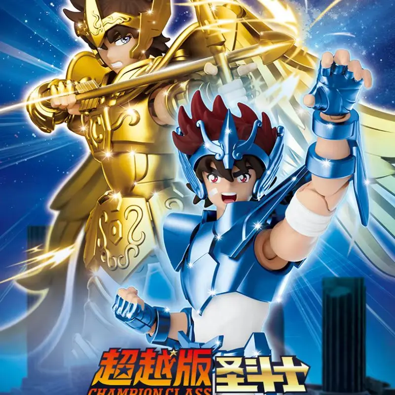 Blk Blokees Saint Seiya Figure Set - Taurus Pegasus Sagittarius - Assembled Collectible Anime Peripheral Model Toys Gift