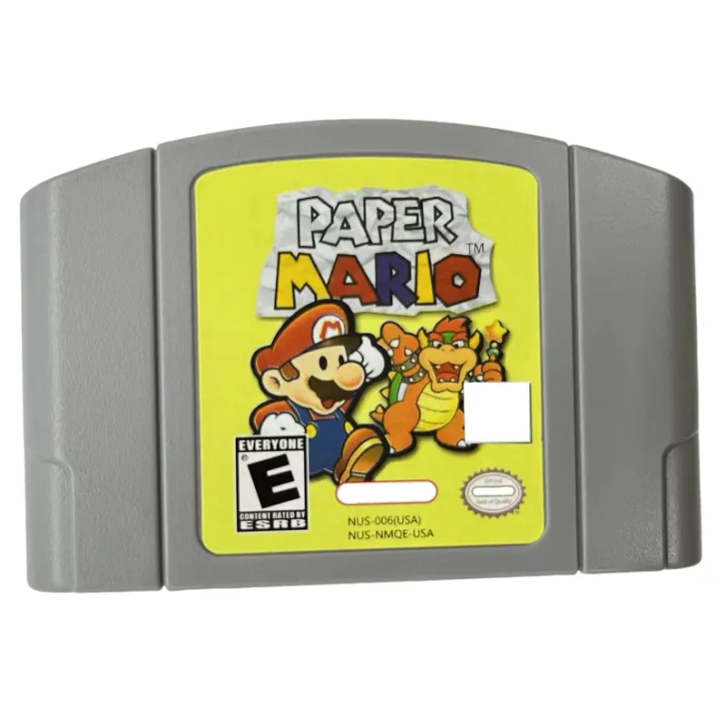 N64 USA Version 64 Bit Console Video Games Cartridge Super 64 Kart Party Paper Smash Series Hobby Collection Gifts Toys