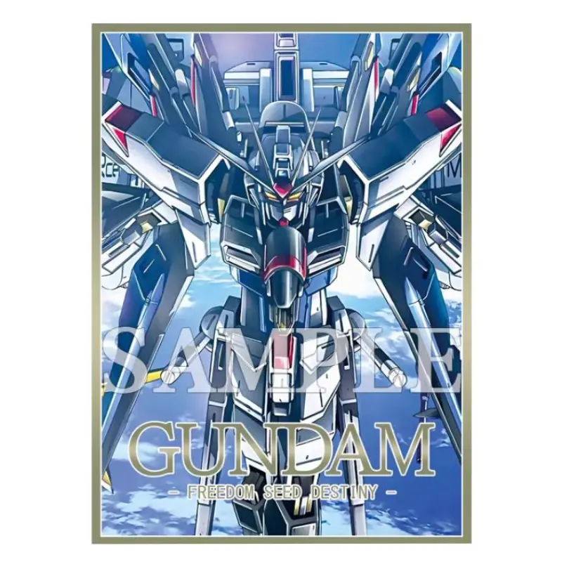 60Pcs/Set 67*92mm Anime Game GUNDAM Series GTCG Flash Card Sleeve AERIAL EXIA Freedom Hobby Collection Gifts Toys