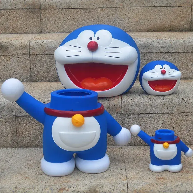 New 5pcs Anime Doraemon Kawaiifamily Gouta Takeshi Nobita Nobi Minamoto Shizuka Anime Figure Desktop Action Figurine Toy Gifts