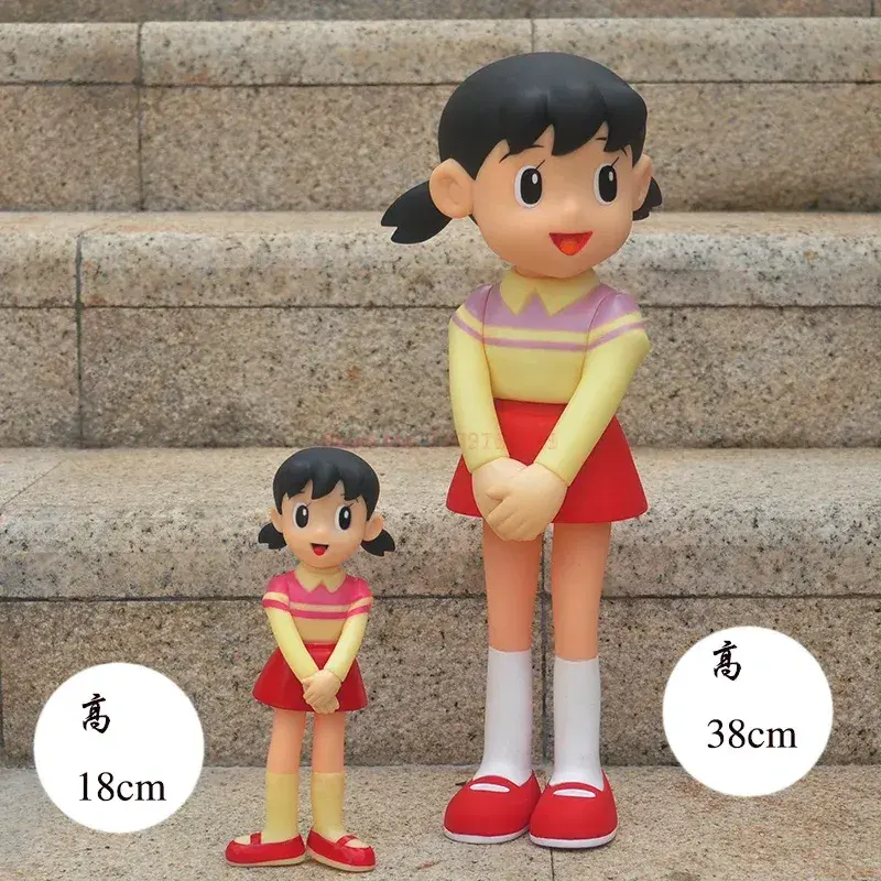 New 5pcs Anime Doraemon Kawaiifamily Gouta Takeshi Nobita Nobi Minamoto Shizuka Anime Figure Desktop Action Figurine Toy Gifts