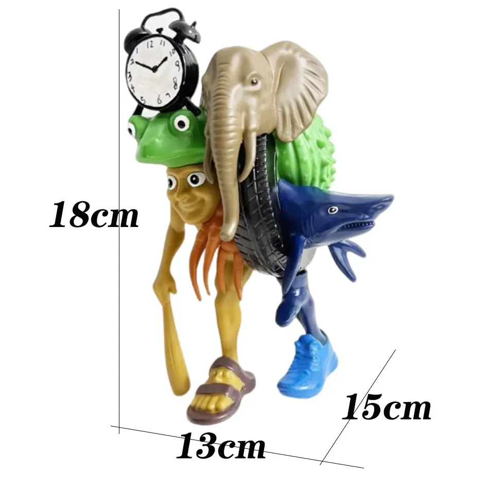 Tungtungsahur Sahur figure Tralalero Tralala toy Bombardino Crocodilo Shimpanzini Bananini decoration 3D Printed model gift doll
