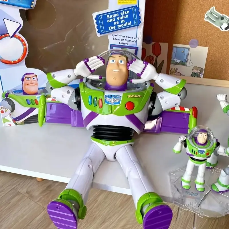 Toy Story Buzz Lightyear Model Toys Pixar Electric Walking Robot Doll Action Figure Toy Birthday Gift Toys Model For Children