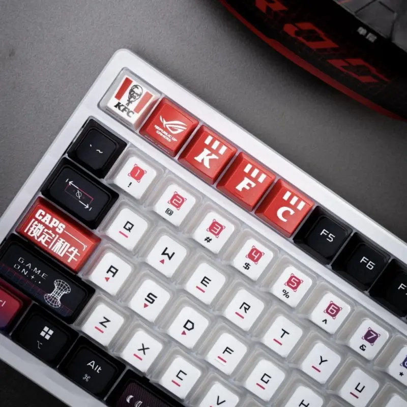 NEW KFC Keycap Mechanical Keyboard Figure Model Funny Cartoon Peripheral Collection Toy Keyboard Decor Fans Gift