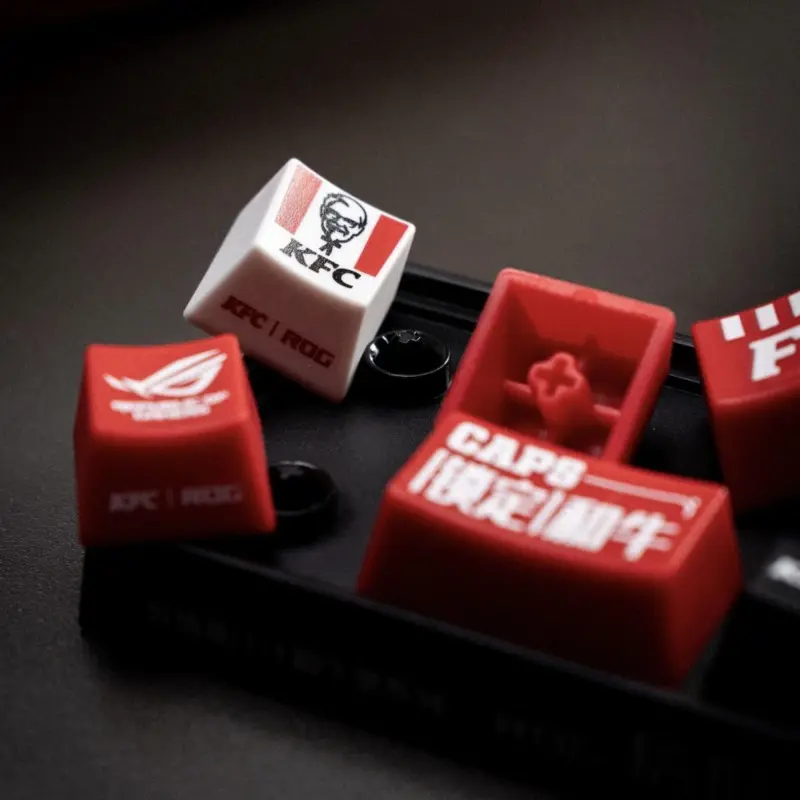 NEW KFC Keycap Mechanical Keyboard Figure Model Funny Cartoon Peripheral Collection Toy Keyboard Decor Fans Gift