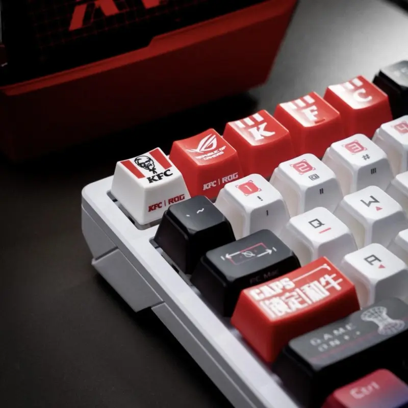 NEW KFC Keycap Mechanical Keyboard Figure Model Funny Cartoon Peripheral Collection Toy Keyboard Decor Fans Gift